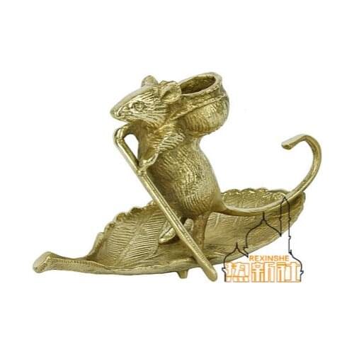 The year of the goat mascot lucky money handmade copper handicraft decoration decoration Home Furnishing lucky rat rat