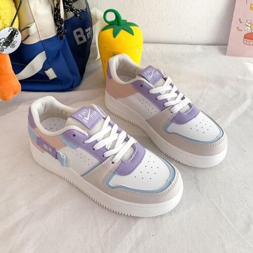 White Shoes for Women 2021 Spring New Internet Hot Korean Style Board Shoes for Students Daily Street Shooting Casual Flat Shoes