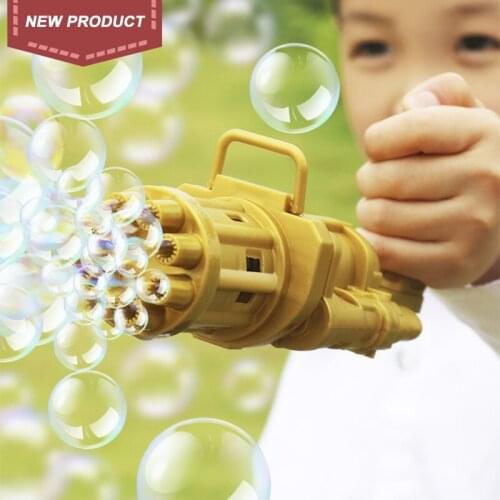 Summer Funny Magic Bubble Blower Machine Electric Automatic Bubble Maker Gun Kids For Outdoor Toys Wedding Supplies To Children