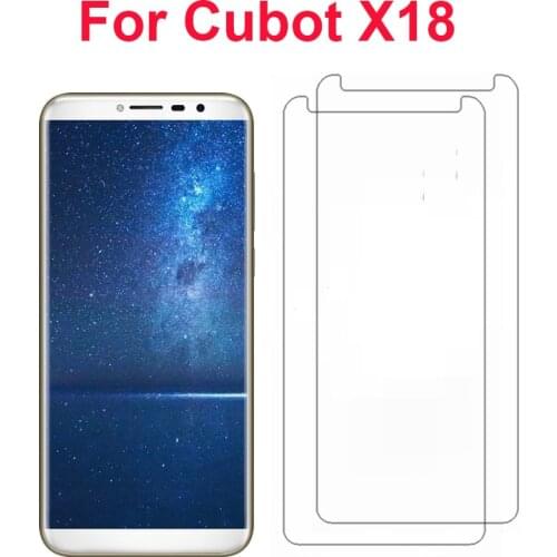 2PC For Cubot x18 5.5" Screen Protector 9H 2.5D Front Phone Films Explosion Proof Tempered Glass For Cubot x18 Mobile phone flim