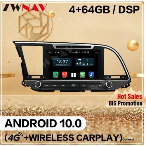 128GB Carplay 2 Din For Hyundai Elantra 2015 2016 2017 2018 Android Multimedia Player Audio Radio GPS Navi Head Unit Auto Stereo