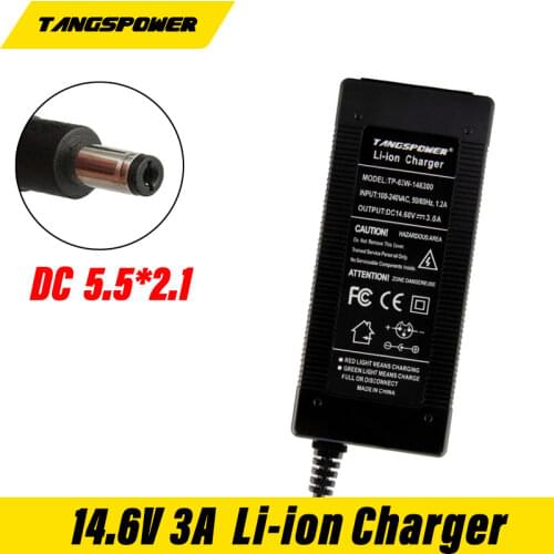 14.6V 3A LiFePO4 charger 4Series 12V 3A Lifepo4 battery charger 14.4V battery smart charger For 4S 12V LiFePO4 Battery