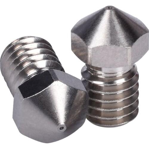 3D printer accessories E3D V5 V6 copper plated nozzle nozzle corrosion resistant high temperature M6 thread