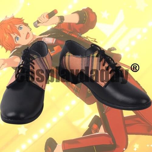 Ensemble Stars!! ES Idol Song Season 1 Trickstar BIGBANG REFLECTION!! New Stars Stage Akehoshi Cosplay Derby Lace-up Shoes S008