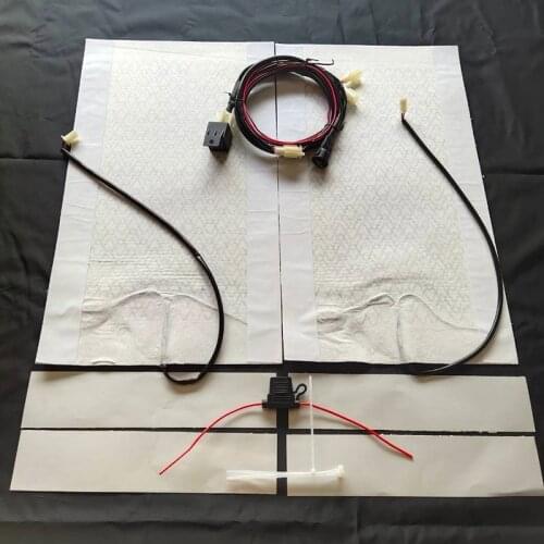 12V Car Seat Heater Cushion Universal Carbon Fiber Auto Seat Heater Warmer Heating Pad Cover Kit For Car SUV Truck RV Boat