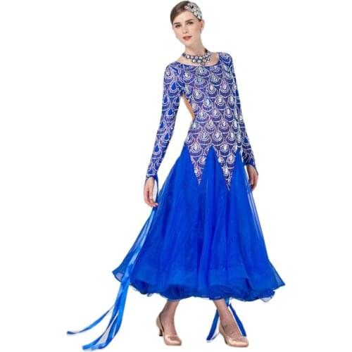 B-17161 Custom ballroom dance dress Sexy ballroom latin dance dress smooth dance dress for sale