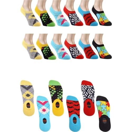 12'li Seamless Male Invisible Ballerina Socks Pattern Sneaker High Quality Luxury Comfortable Socks Set Gift Do Not Sweat daily socks
