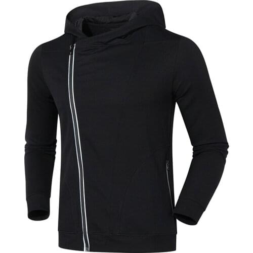 Quick Dry Long Sleeve Zipper Running Jacket Mens Basketball Yoga Gym Fitness Hooded Jacket Breathable Sports Coat Tops For Men