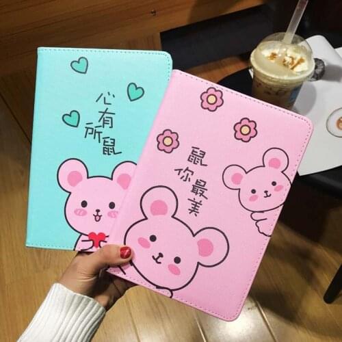 Cartoon mouse Case For iPad 8 10.2 inch 2020 Stand Holder Flip Cover For iPad 7 10.2 2019
