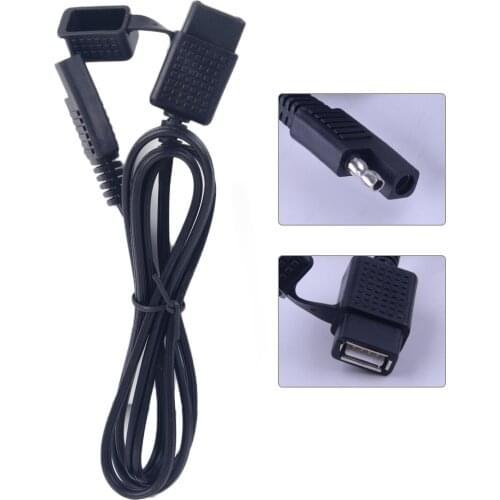 CITALL SPT1 18AWG Motorcycle Black Waterproof SAE to USB Phone GPS Power Charger Cable Adapter Accessories