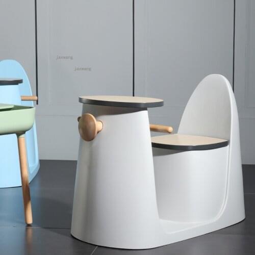 Nordic Style Home Children Dining Chair Modern Minimalist Kindergarten Bedroom Ottomans Creative Designer Baby Plastic Low Stool