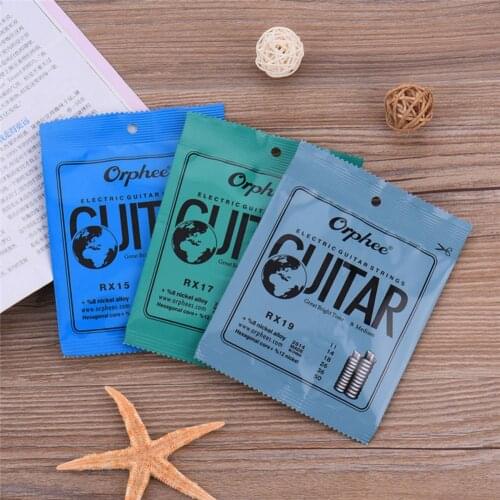 For Orphee Electric Guitar Strings Hexagonal Carbon Steel Nickel Alloy Ultra Light Tension Guitar Parts Musical Instruments