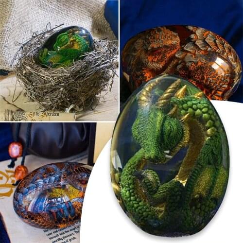 Dragon Egg Ornamental Lava Collection Decor Dinosaur Egg Statue Resin Dragon Egg Crystal Minerale Gemstone Reiki Home Decoration