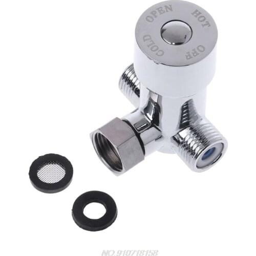 G1/2\" Hot & Cold Water Mixing Valve Thermostatic Mixer Two In & One Out N23 20 Dropshipping