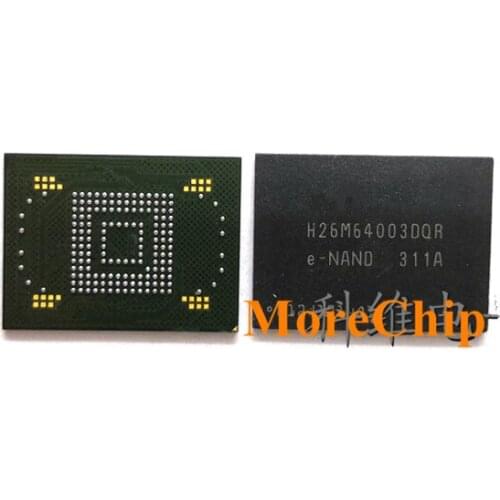 H26M64003DQR eMMC 32GB NAND Flash Memory IC Chip BGA169 Soldered Ball Pins 2pcs/lot
