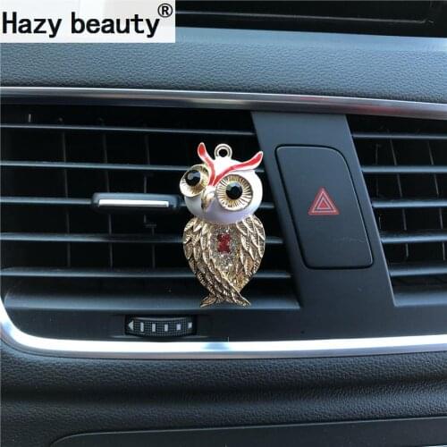 Hazy beauty Diamond Owl Car perfume Air vents in car air conditioners Air Freshener Car-styling Perfumes 100 Originais