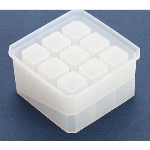 Lipstick Container Silicone Mould 9/12 Grid Holder Box Resin Mold Making Tool