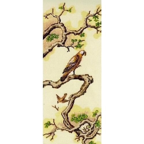 Cheap Embroidery Chinese Motifs Falcon Cross Stitch Patterns for Graduation with 100% Cotton Floss &Free Shipping for Wall Decor