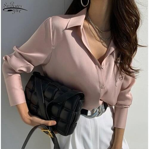 Office Lady Shirt Casual Women Blouse Vintage Long Sleeve Bow Shirt Koran Fashion Clothing Plus Size Tops Loose Blusas 13335