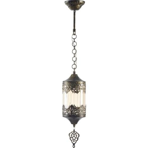 Authentic Ottoman Decorative Single Rustic Pendant Lamp Chandelier