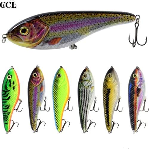 150mm 81g Big Game Pike Fishing Sinking Muskie Pike Jerk Bait Hard Fishing Lures
