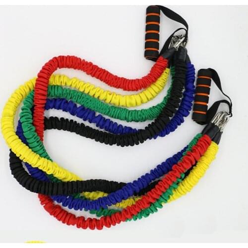 Professional Fitness Word Tension Rope Latex Puller Resistance Belt Stretch Rope Puller Strength Training