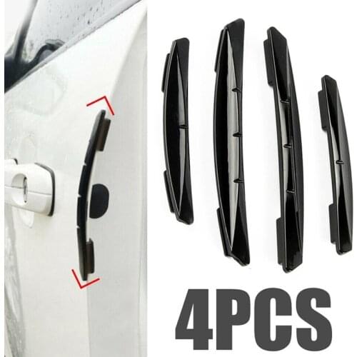 SALE 4PCS Car Sticker Door Edge Guards Trim Molding Protection Strip Scratch Protector Car Crash Barriers Door Guard Collision