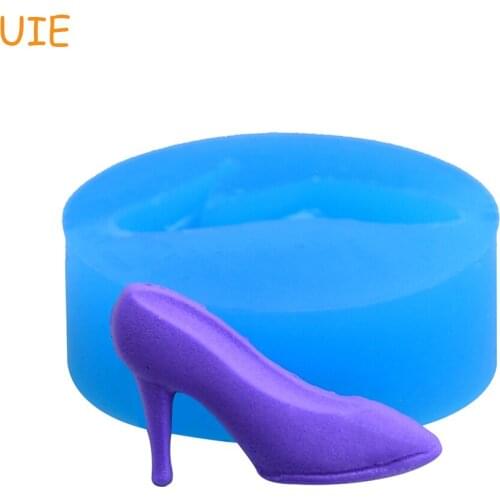 FYL125U Glass Slipper Silicone Flexible Mold 24mm - Cell Phone Deco Sugarcraft Cake Decorating Molds, Resin Mould