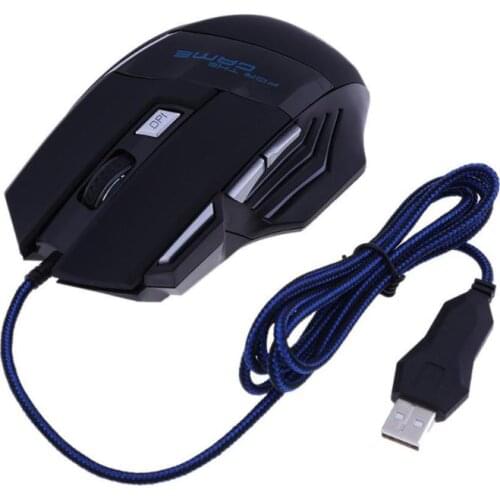 5500DPI LED Optical USB Wired Gaming Mouse 7 Buttons Gamer Computer Mice for computer laptop desktop PC