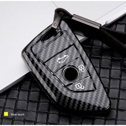Carbon Fiber Car Key Case Holder Cover For BMW X1 X3 X4 X5 X6 E90 E60 E36 E93 F15 F16 F48 G30 F11 F30 Accessories