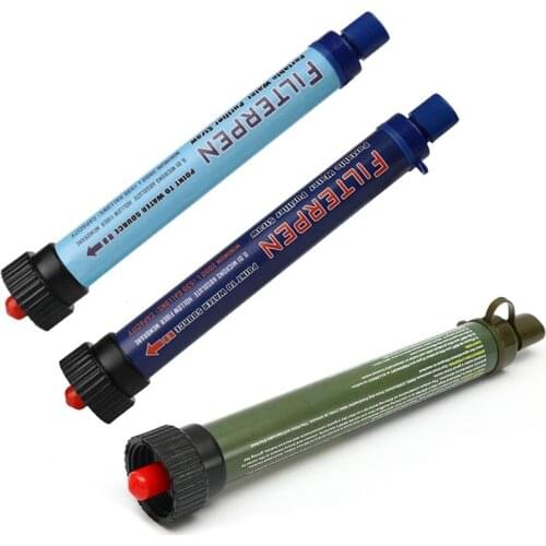 Outdoor Water Purifier Survival Multifunction Water Purification Straw Camping Hiking Portable Water Filter