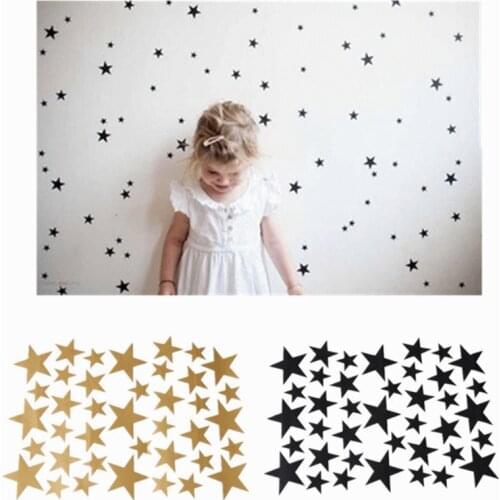 Stars Pattern Vinyl Wall Art Decals Nursery Room Removable Decoration Wall Stickers For Kids Rooms Home Decor KO893920