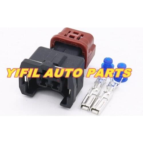 10pcs/lot AMP 2 Pin PA66 Female Waterproof Wire Harness Auto Connector DJ7023YB-3.5-21