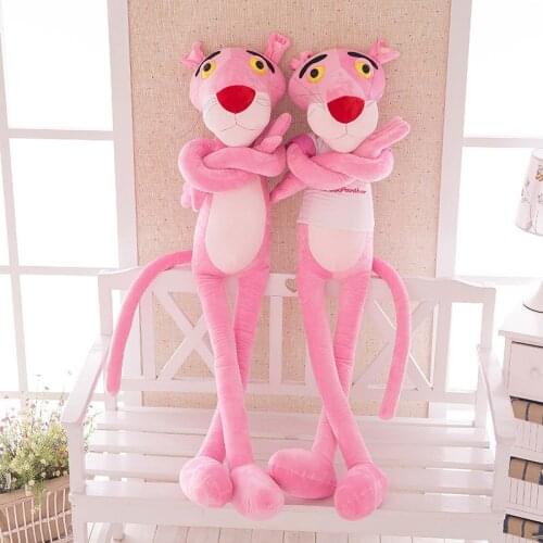 100cm Pink Panther Stuffed Plush Toy Big Panther Dolls Leopard Home Decor Kids Present