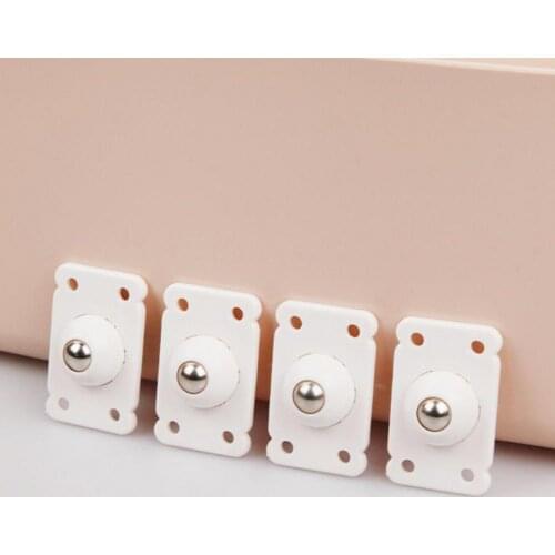 4Pcs/Set Furniture Wheels Caster Wheels Paste 360 Degree Rotating Pulleys Self-adhesive Furniture Casters Roller Sturdy Wheels