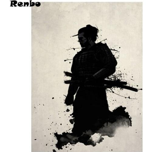 5d diy Diamond Embroidery Japanese Samurai Full Drill Diamond Painting round/square Cross Stitch Mosaic Home Decor hobbies craft