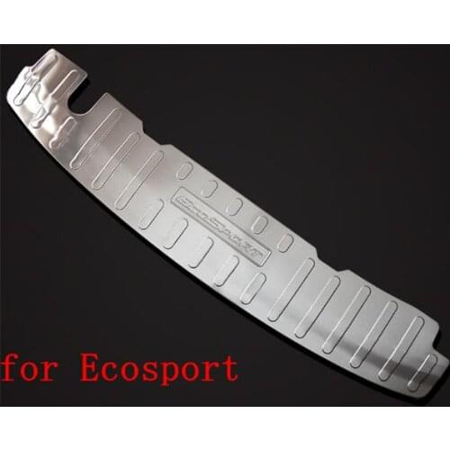 Stainless Steel Anti-friction shield Rear Bumper Protector Sill Trunk Tread Plate Trim for Ford Ecosport 2018 Car styling