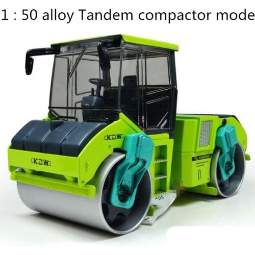 Free shipping! 1 : 50 alloy slide toy models construction vehicles, Tandem compactor model, Childrens educational toys