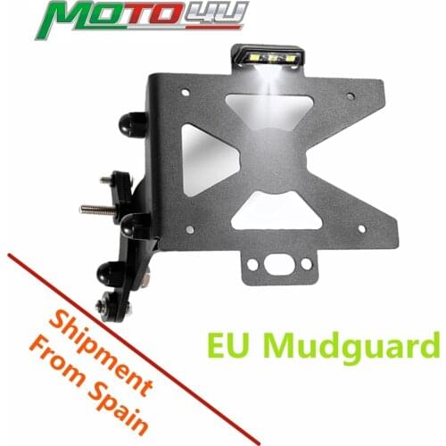 Motorcycle License Plate Holder Side Eliminator Page Tidy Kit License Plate Frame With Light For BMW R NINE T R9T EU Standards