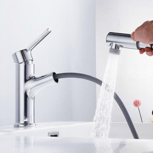 Keyohome Pull-out Bath Mixers With Shower Head