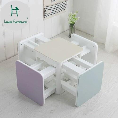 Louis Fashion Children Stools Thickening Magic Cube Storage Simple Outdoor Portable Composite Multifunctional Plastic