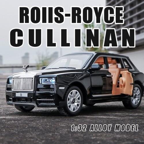 Miniature Rolls Royce Cullinan 1:32 Alloy Car Model Metal Vehicle Diecast Luxury SUV Collected Gifts for Children New Hottoys