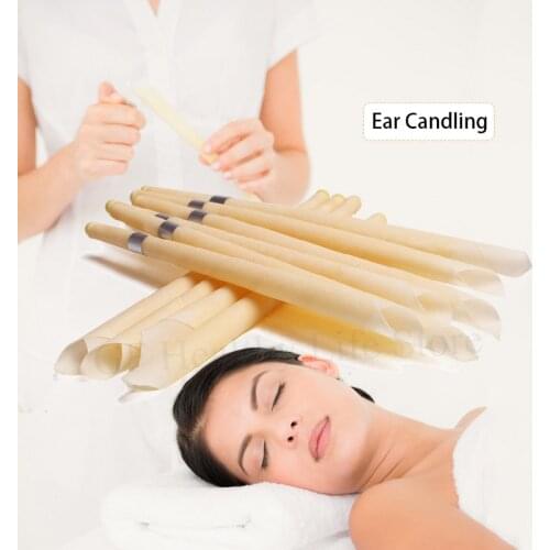 10pcs Ear Candles Natural Beeswax Ohrenkerzen Hopi Ear Candle Cleaner Earwax Ear Wax Removal Horn Indiana Candling Fragrance