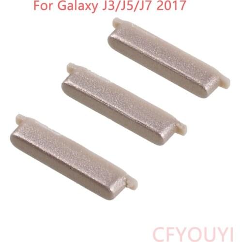 New Power and Volume Buttons Replacement Side Keys For Samsung Galaxy J3 J330/J5 J530/J7 J730(2017) -Black Gold Blue Pink