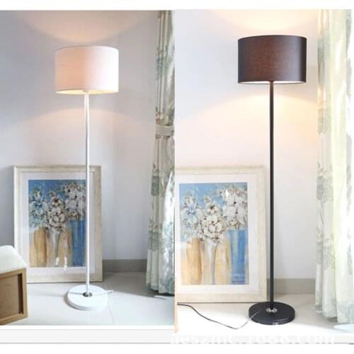 New Store Promotion Home Family Hotel Decoration White And Black Shade LED Floor Light Modern Floor lamp E27 Socket AC 90-260V