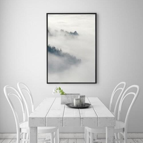 Landscape Cloud Mountain Nordic Style Popular Canvas Print Painting Wall Art Picture For Living Room Home Decor Unframed LZ678