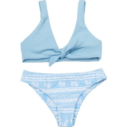 QINJOYER Blue Swimwear