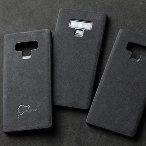 Luxury Turn fur cover case for Samsung Galaxy S8 S9 Plus S8Plus S9plus Note8 Note 9 8 S10 E GTR SRT car leather phone coque