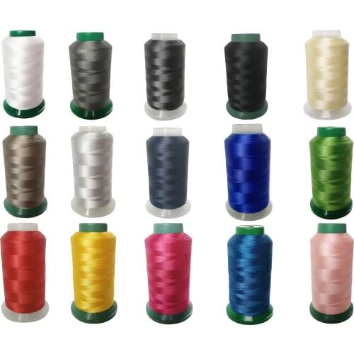 Sewing Thread 240 Colors Super Strong Nylon 3 Strands 0.32MM Large Cones 3000 Yards For Sewing Embroidery Knitting Leather Jeans