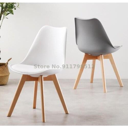 Nordic dining chair simple backrest makeup chair lazy home computer chair girl bedroom desk with stool